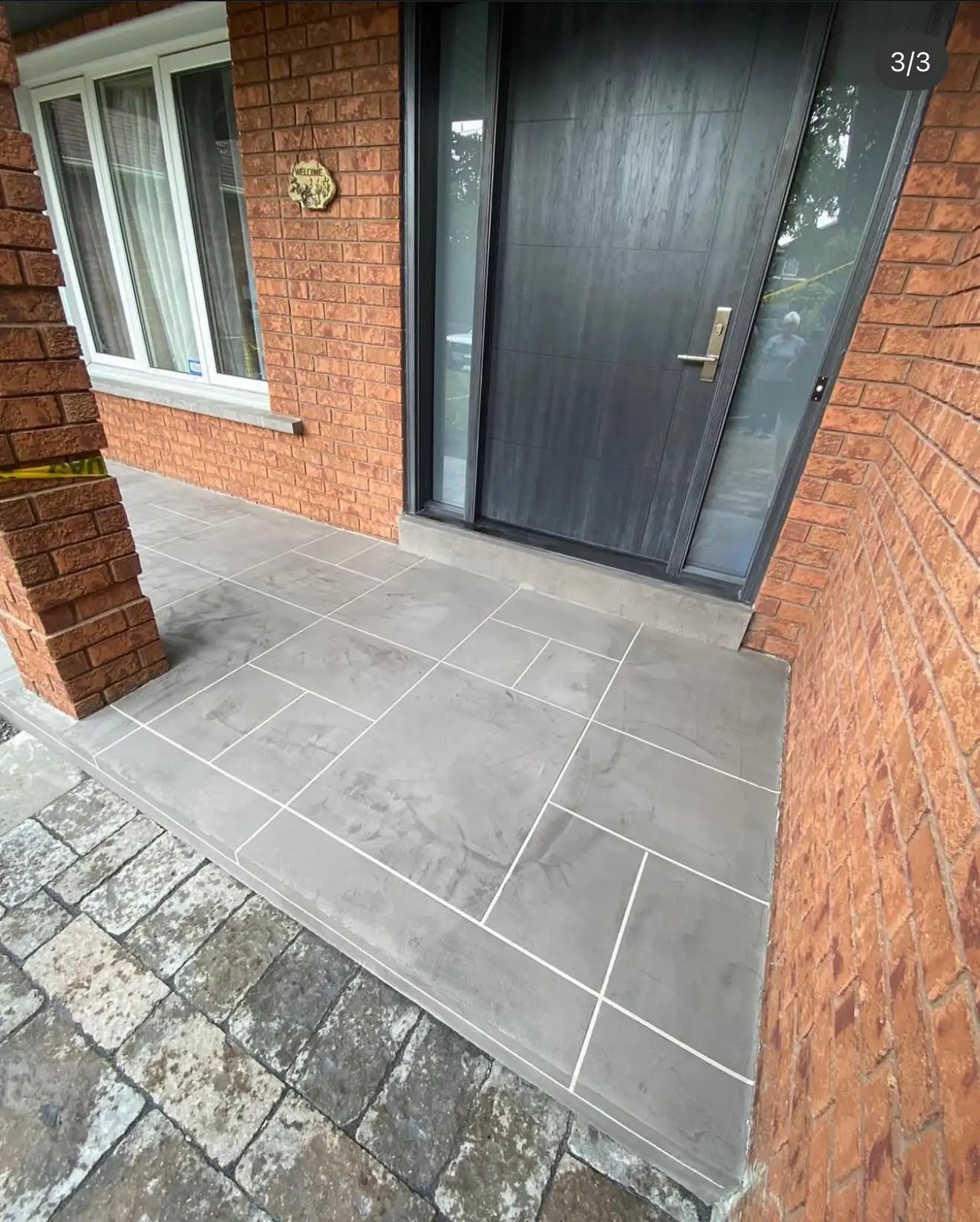 Jewelstone front steps in Vaughan